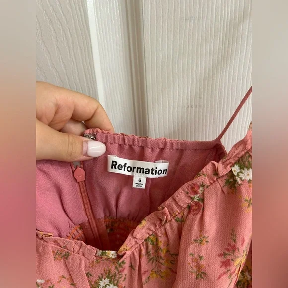 NWOT Reformation Esther Dress in Rosato - Picture 4 of 4